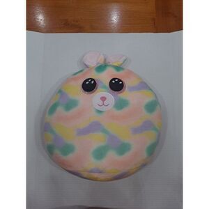 Ty Squish-a-Boos Furry Bunny‎ Medium Plush Pillow 16" Multi Color